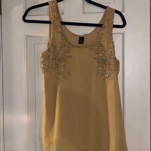 Yellow beaded tank